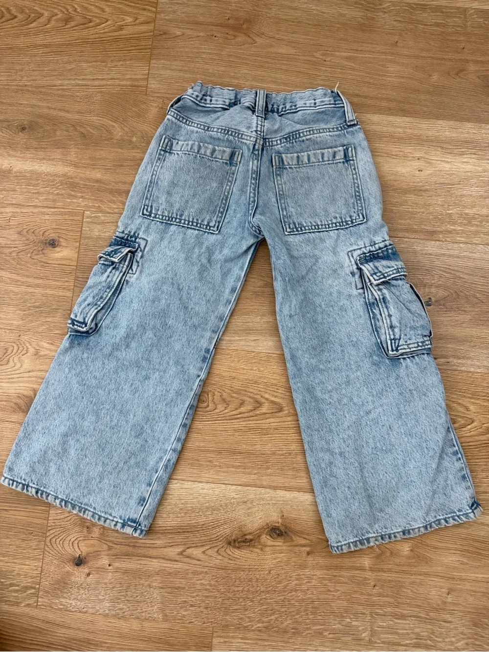 2 PAIRS Old Navy Light Blue Denim Cargo Jeans - Kids